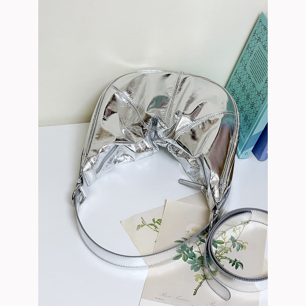 Women's First Layer Cowhide Texture Shoulder Bag