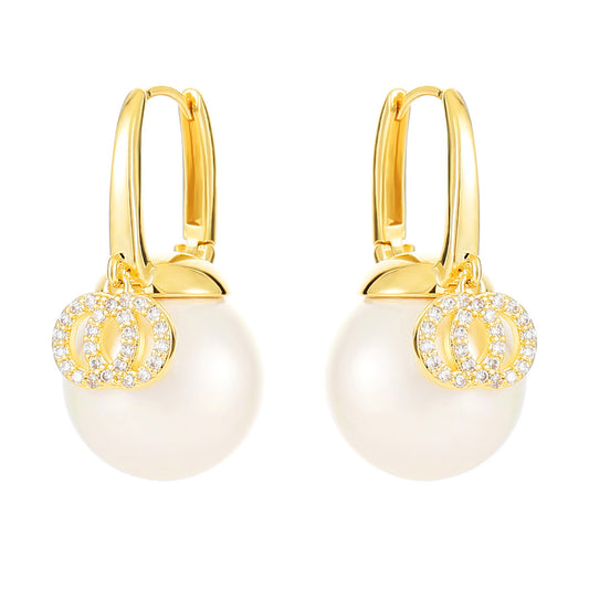 Light Luxury Pearl Shell Pearl Earrings